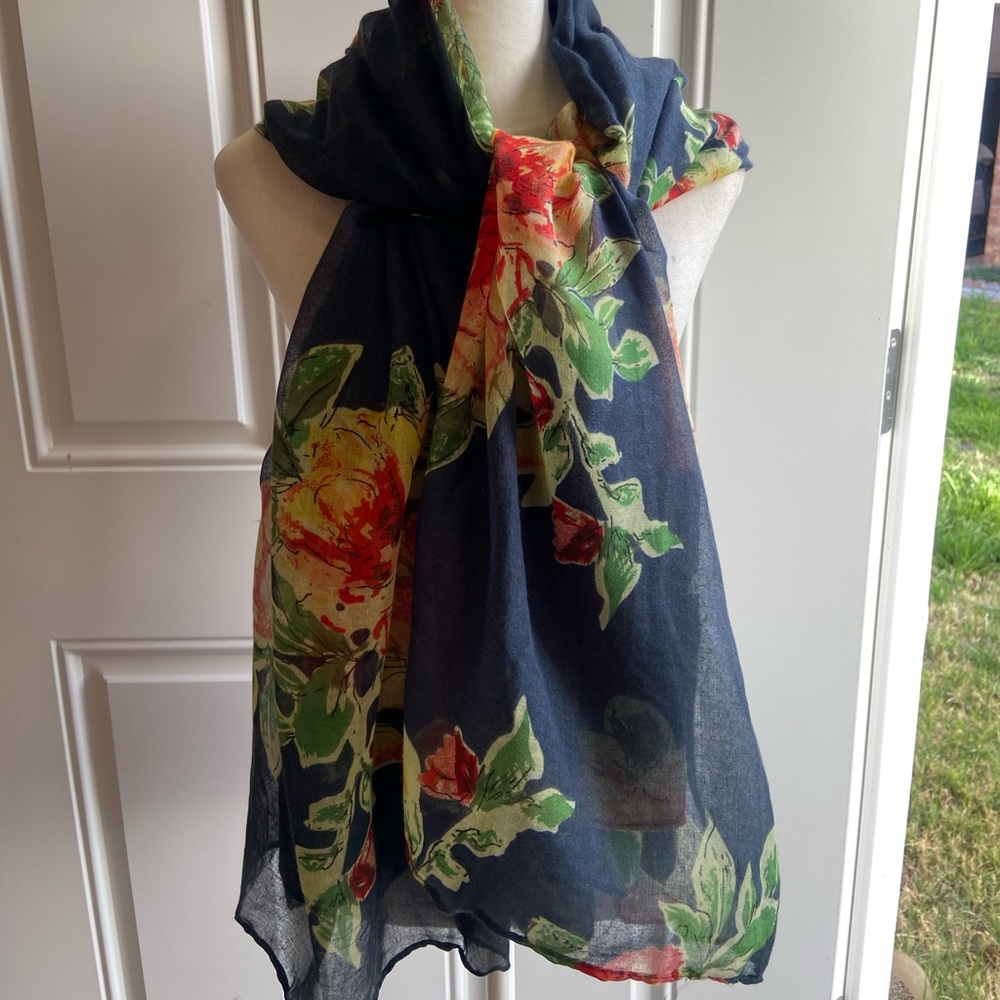 The Paper Store Floral scarf